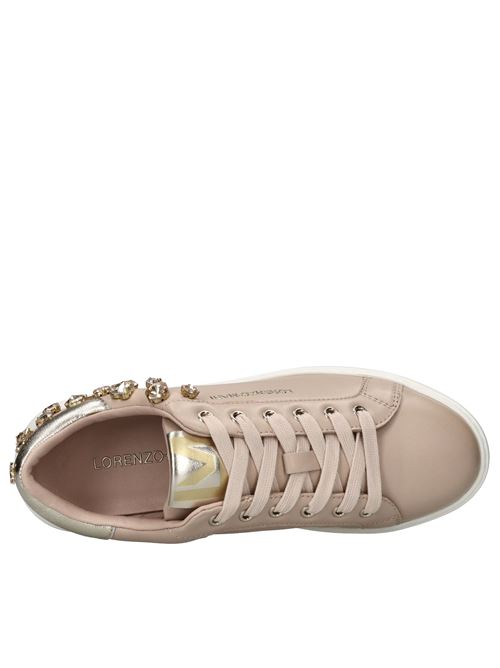 Sneakers in pelle LORENZO MARI | SIRIO LEATHERNUDE-PLATINO
